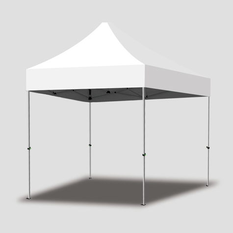 45mm Hex Alum Frame Marquee with Standard Unprinted Canopy
